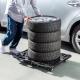 【アウトレット】平台車 連結 キャスター付 耐荷重80kg 積み重ね可能 ブラック