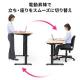 【アウトレット】電動昇降デスク 上下昇降デスク 幅120cm 奥行き60cm 高さメモリー付き 座りすぎ防止 濃い木目