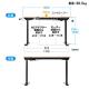 【アウトレット】電動昇降デスク 上下昇降デスク 幅120cm 奥行き60cm 高さメモリー付き 座りすぎ防止 濃い木目