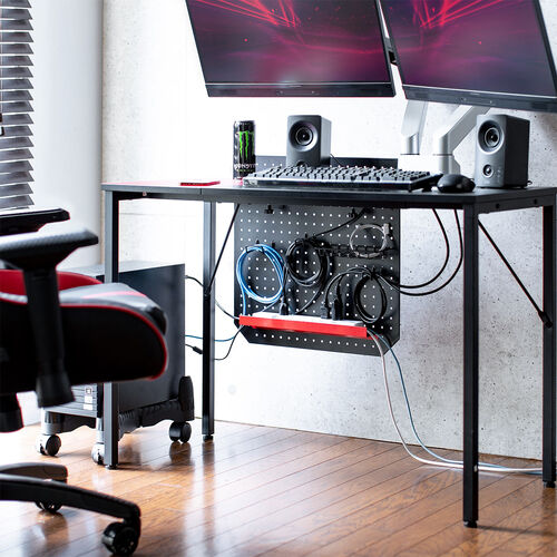 ケーブルオーガナイザー ケーブル収納 パンチングボード クランプ固定