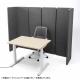 パーティションブース(H1600・グレー)