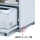 プリンター台 ワゴン (レーザープリンタ対応・W654)