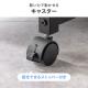 デスクワゴン 棚板とトレーを組み替えできる 幅60cm 奥行30cm 高さ64cm ブラック