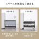デスクワゴン 3段 浅型引き出し 高さ均等 幅39cm 奥行き45cm 高さ60cm 鍵付き スチール製 ホワイト