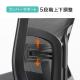 【アウトレット】高耐荷重メッシュチェア(耐荷重130kg・ランバーサポート・ハイバック・シンクロロッキング・肘掛け付き・座面前後調整・ブラック)