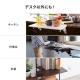 デスクエクステンダー 幅55cm 奥行25cm 折りたたみ式 クランプ固定 ライトブラウン