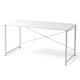 【アウトレット】シンプルワークデスク 平机 幅140cm 奥行70cm モニターアーム対応 ホワイト