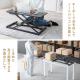 【アウトレット】スタンディングデスク リフトアップデスク 卓上 ガス圧昇降 幅80cm モニターアーム取付対応 高さ調整11.5～51cm キーボード台 作業台