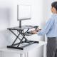 【アウトレット】スタンディングデスク リフトアップデスク 卓上 ガス圧昇降 幅80cm モニターアーム取付対応 高さ調整11.5～51cm キーボード台 作業台