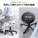 【アウトレット】丸椅子 回転椅子 ラウンドスツール 高さ調節可能 昇降幅12cm オフィススツール エステスツール キャスター 座面直径34.5cm 厚み7cm 360°回転
