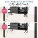 【アウトレット】デスク下収納ラック 幅40cm Lサイズ スチール製 ホワイト