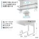 【アウトレット】デスク下収納ラック 幅40cm Lサイズ スチール製 ホワイト