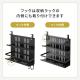 【アウトレット】デスク下収納ラック 幅40cm Lサイズ スチール製 ホワイト