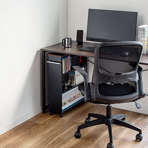 送料無料❤️キャスター付きパソコンラック兼収納 楽天市場】キャスター付き ラック（パソコンデスク｜デスク