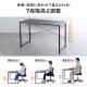 【アウトレット】シンプルワークデスク 幅120cm 奥行60cm 高さ調整 7段階 ブラック
