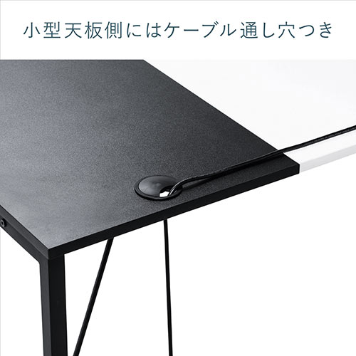 中古D25シンプルワークデスク 180cm 黒 パソコンデスク 作業台