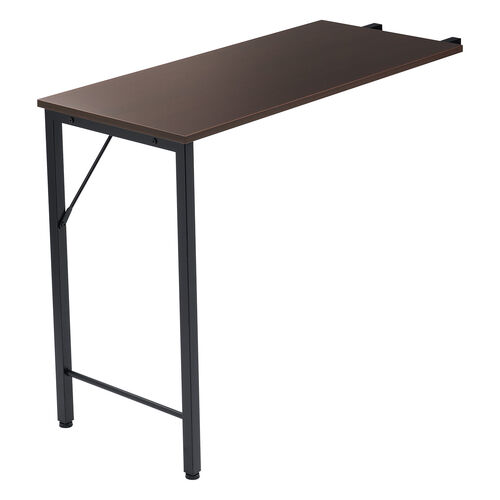 シンプルデスク専用サブデスク ブラウン 幅40cm 奥行90cm ねじ固定