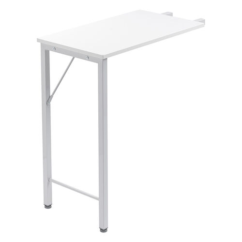 シンプルデスク専用サブデスク L字デスク ホワイト 幅35cm 奥行60cm