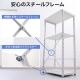【アウトレット】ワークデスク用ラック 幅60cm 奥行き35cm ホワイト