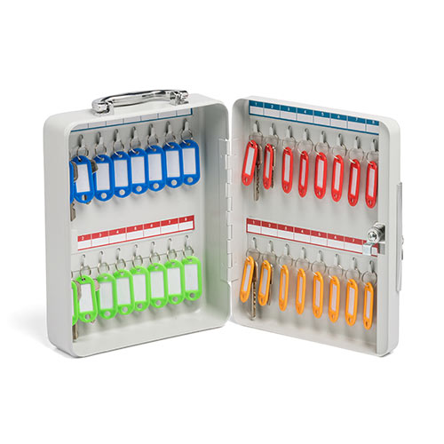 キーボックス(鍵ボックス・32本収納・鍵付き・壁固定・タグ付き