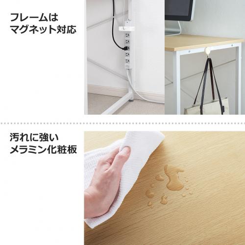 2/27 16時まで特価】シンプルワークデスク 幅160cm 奥行60cm ライト