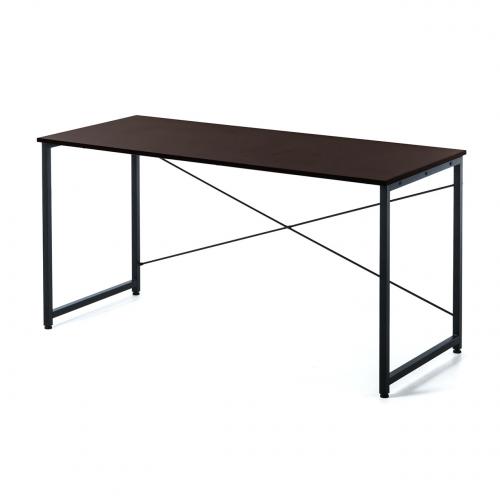 送料無料 シンプルデスク 幅140cm ブラウン ワークデスク シンプルワークデスク 幅140cm 奥行60cm ブラウン / 100-DESKF005BR