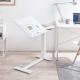 充電式 電動昇降デスク 天板角度調整つき ホワイト