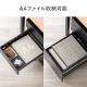 デスクワゴン 3段 幅39cm 奥行き45cm 高さ60cm 鍵付き スチール製 ホワイト