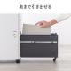 デスクワゴン 3段 幅30cm 奥行き45cm 高さ60cm 鍵付き スチール製 ホワイト