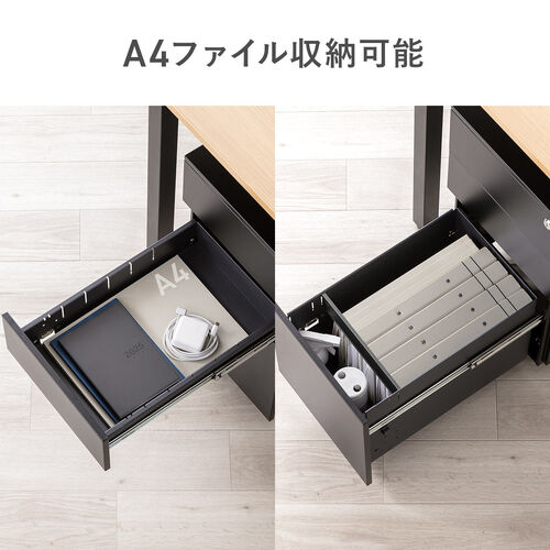 デスクワゴンキャスター付き キャビネット ワゴン オフィス デスク