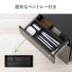 デスクワゴン 3段 幅30cm 奥行き45cm 高さ60cm 鍵付き スチール製 ホワイト