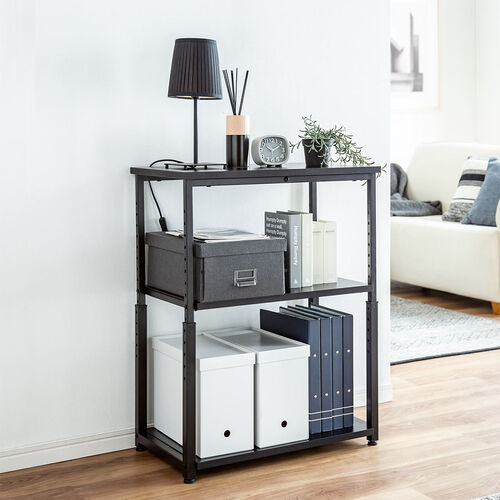 オープンラック 収納棚 高さ可変 幅60cm 奥行35cm / 100-DESKF051BK