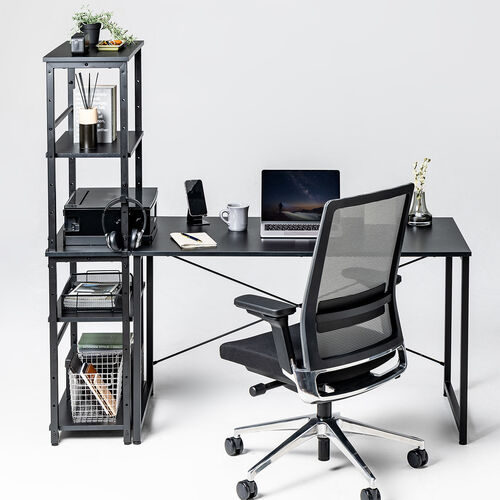 オープンラック 上下分割式 幅60cm 奥行き30cm ブラック / 100