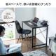 【アウトレット】シンプルワークデスク パソコンデスク 幅80cm 奥行60cm フリーアドレス テレワーク 在宅勤務 リモートワーク ブラック
