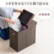 【アウトレット】折りたたみ 収納スツール 座面取り外し可能 耐荷重60kg 布張り グレー