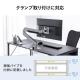 【アウトレット】ワークデスク 幅120cm 奥行60cm 大理石調 ホワイト
