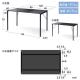【アウトレット】ワークデスク 幅120cm 奥行60cm 大理石調 ホワイト
