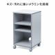 プリンター台 高さ70cm 幅40cm 奥行40cm 耐荷重100kg キャスター付き