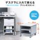 プリンタ台 プリンタラック キャスター ボックス 高さ35cm 幅40cm 奥行40cm
