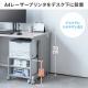 プリンタ台 プリンタラック キャスター ボックス 高さ35cm 幅40cm 奥行40cm