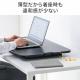 リフトアップデスク 卓上 スタンディングデスク バネ圧昇降 幅68cm 高さ調整4.5~39.5cm ブラック