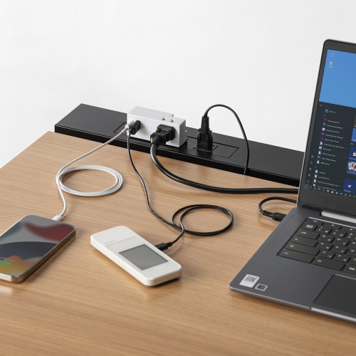もつたにさん専用　ディスクアップ2 不要機付き　実機 高機能モバイルタップ (AC×2個口+USB-A×1+Type-C×1) / TAP-MUC1AC2W