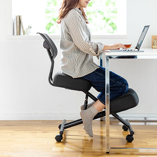 姿勢矯正椅子(バランスチェア・ガス圧昇降・大人用・腰痛対策