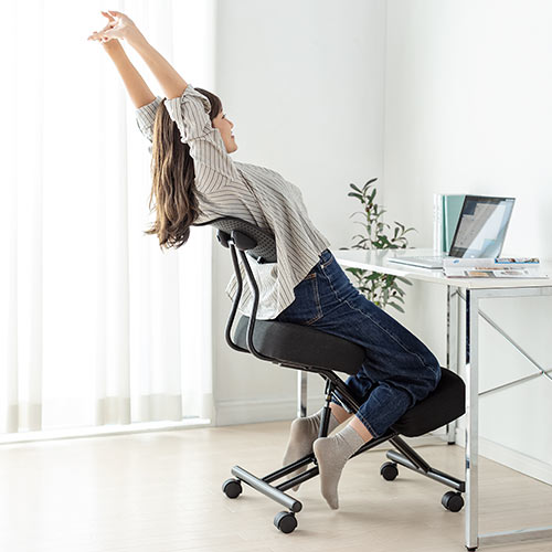 姿勢矯正椅子(バランスチェア・ガス圧昇降・大人用・腰痛対策