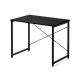 【アウトレット】シンプルワークデスク 幅90cm 奥行60cm ブラック