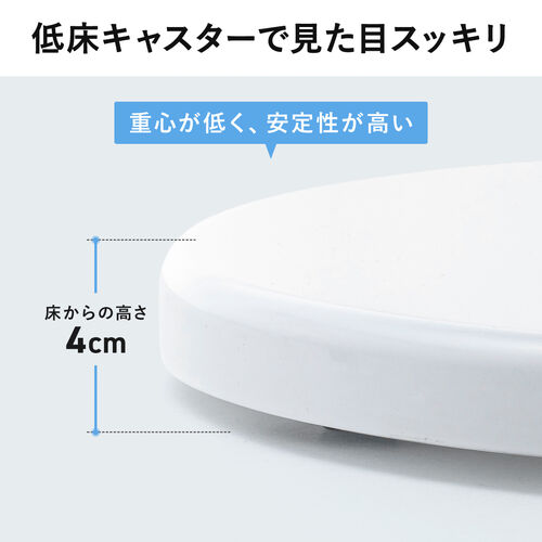 モニタースタンド 床置き 32インチ キャスター付 ガス圧モニター 高さ