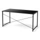 【アウトレット】シンプルワークデスク 幅140cm 奥行70cm ブラック