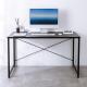 【アウトレット】シンプルワークデスク 幅140cm 奥行70cm ブラック