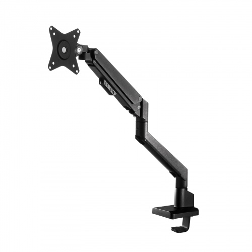 【アウトレット】モニターアーム ガススプリング式 32インチ対応 重さ1kg～9kgまで クランプ/グロメット対応 ブラック