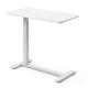【アウトレット】サイドテーブル ガス圧昇降式 低床キャスター 幅80cm 奥行40cm ホワイト